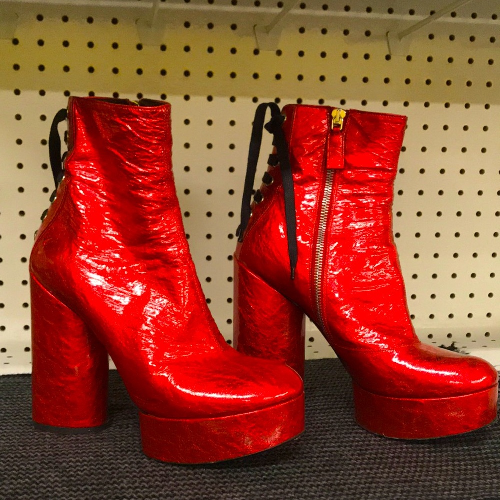 Marc Jacobs red boots size 38 or 7(US)